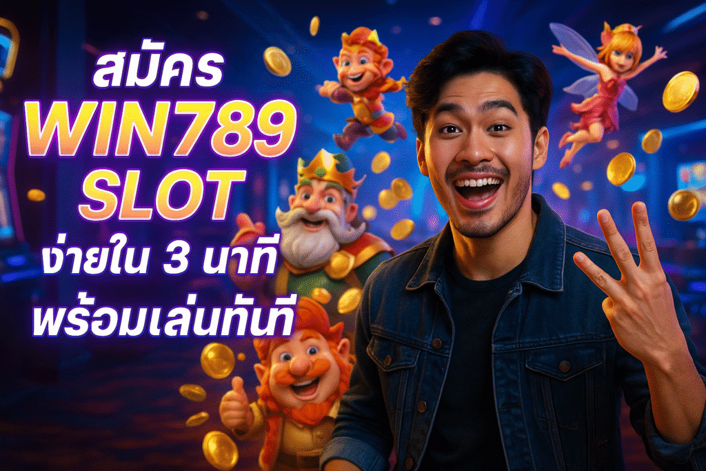 สมัคร WIN789 SLOT ง่ายใน 3 นาที พร้อมเล่นทันที